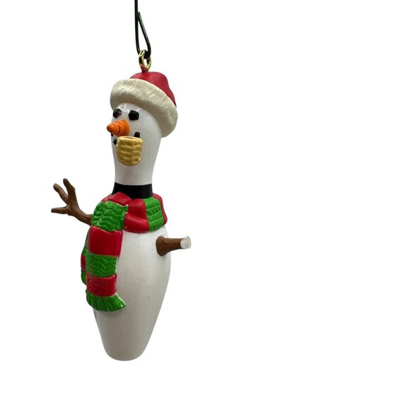 Vintage Hallmark 1997 Keepsake Ornament Snow Bowling Pin Snowman QX6395 - Picture 5 of 8